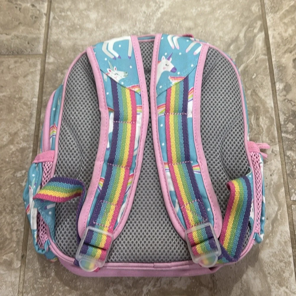 Pottery Barn‎ Kids Mackenzie Aqua Unicorn Parade mini Backpack.